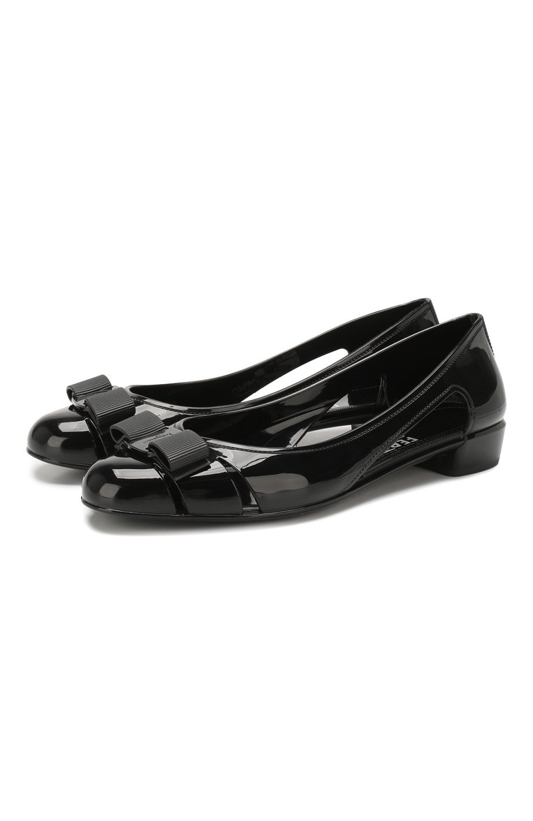 Женские черные балетки SALVATORE FERRAGAMO купить в интернет-магазине ...