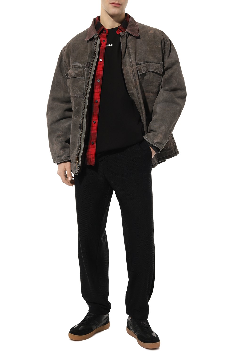 Хлопковый лонгслив HUGO, арт. 50511029, фото 2