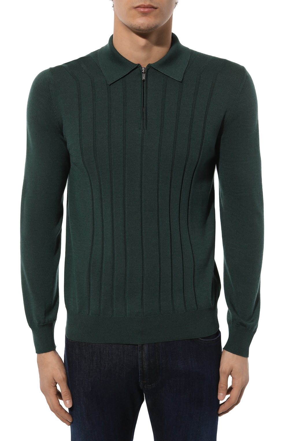 Поло из шерсти и шелка ZILLI, арт. KZP001M0230VH0000, фото 3