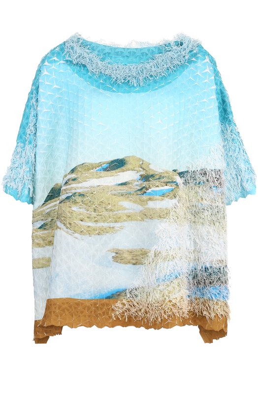 

Топ свободного кроя с контрастной отделкой Issey Miyake, Разноцветный