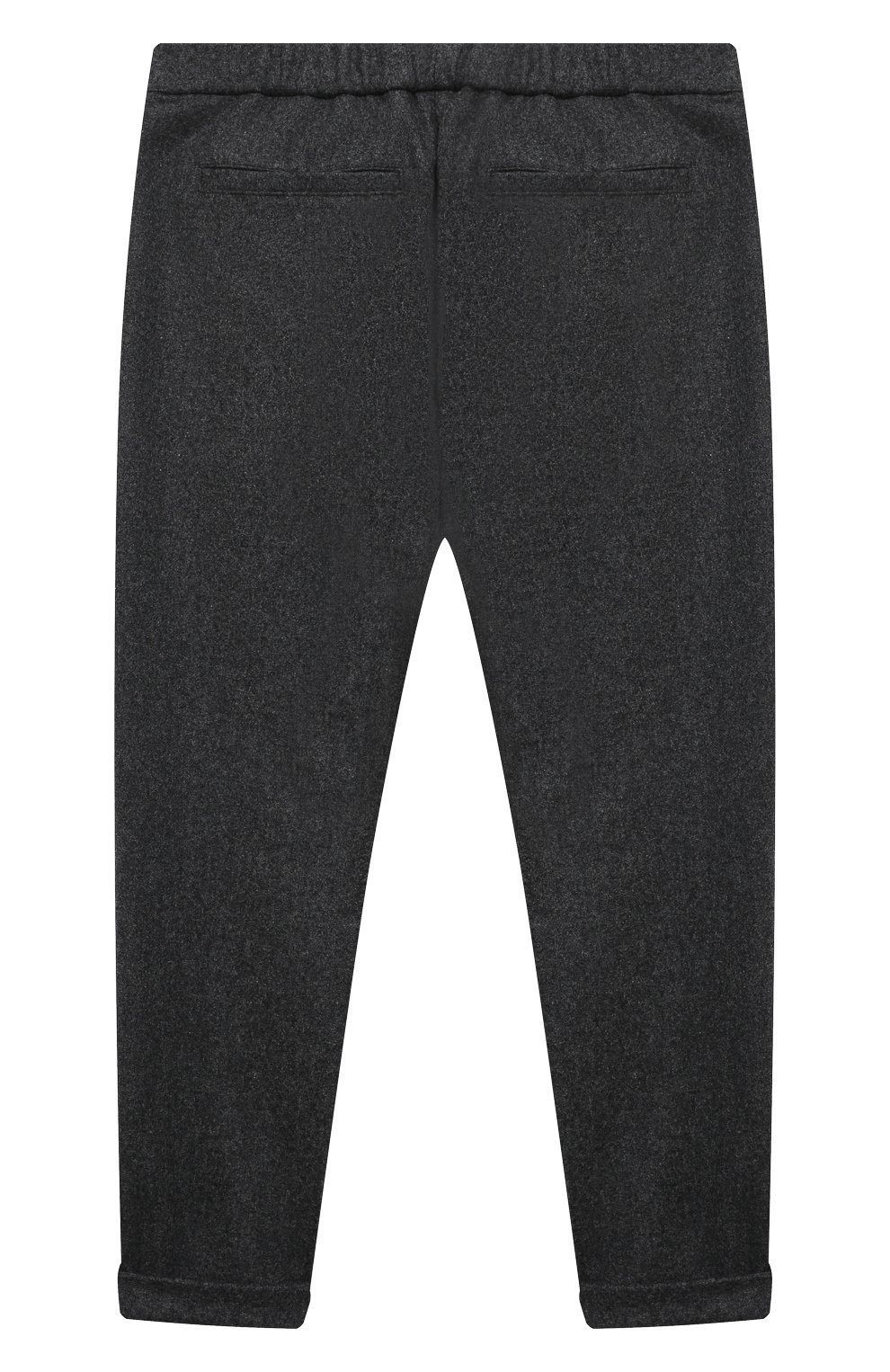 Шерстяные брюки BRUNELLO CUCINELLI темно-серого цвета по цене 49500 руб., арт. B038PP113A, фото 2 Шерстяные брюки BRUNELLO CUCINELLI, арт. B038PP113A, фото 2