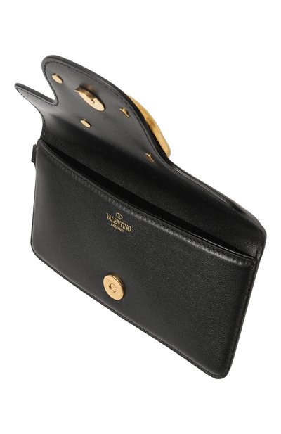 Кожаный чехол для телефона VALENTINO черного цвета по цене 99400 руб., арт. 2Y2P0T59/LMG, фото 2 Кожаный чехол для телефона VALENTINO, арт. 2Y2P0T59/LMG, фото 2