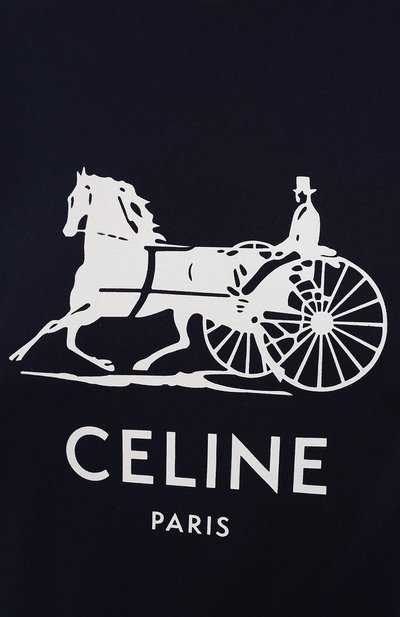 Хлопковая футболка CELINE, арт. 2X575501F, фото 5