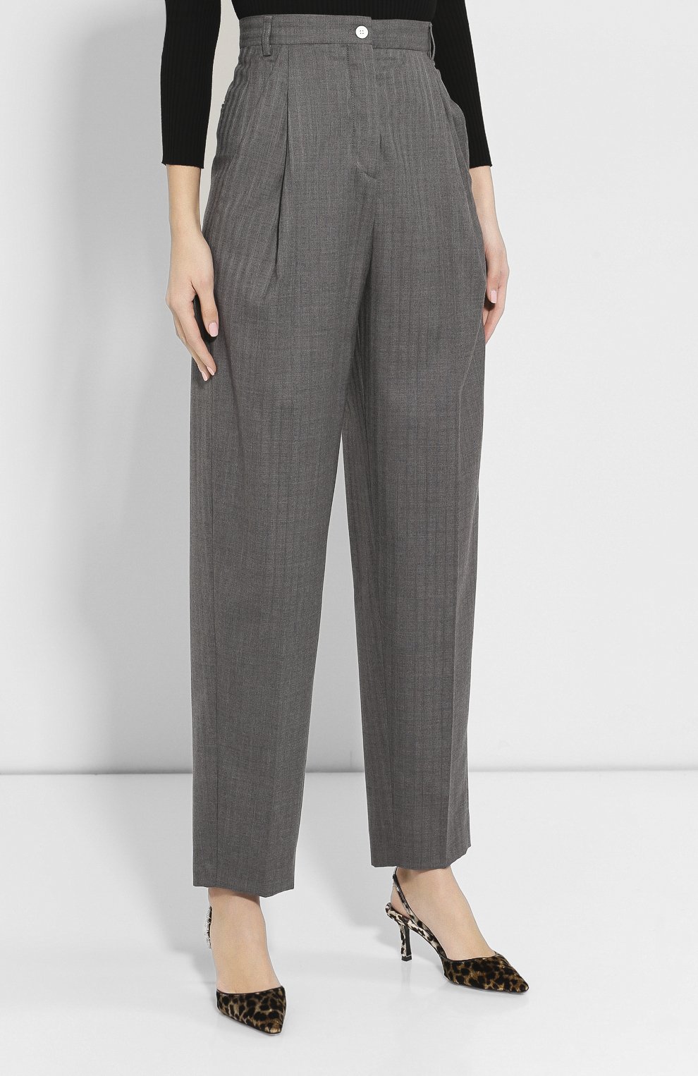 Шерстяные брюки ACNE STUDIOS серого цвета по цене 51300 руб., арт. AK0163, фото 3 Шерстяные брюки ACNE STUDIOS, арт. AK0163, фото 3