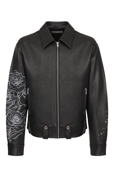 Мужская кожаная куртка DOMREBEL, арт. M R0SES/LEATHER BL0US0N