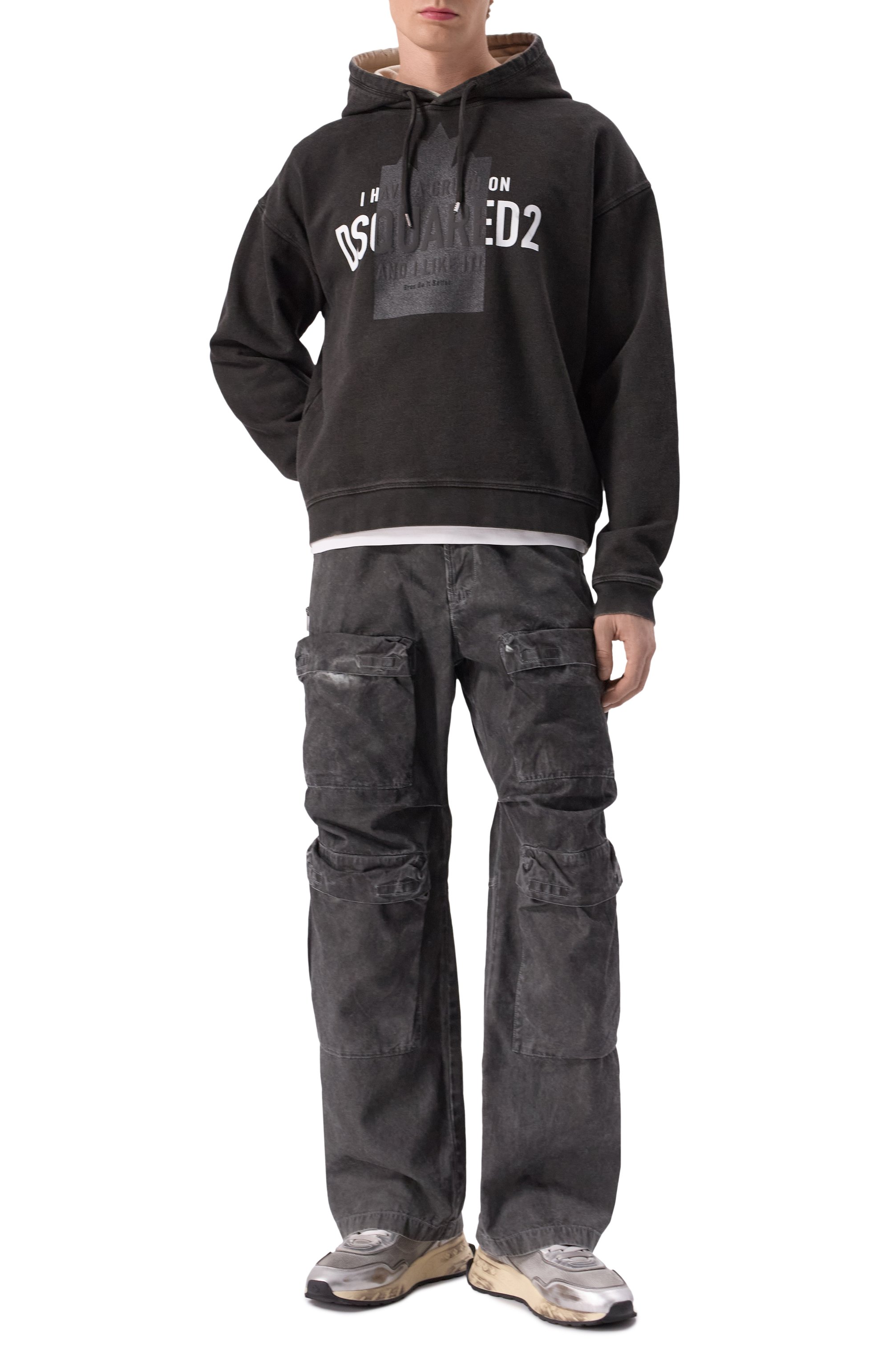 Хлопковое худи DSQUARED2, арт. S74GU0860/S25599, фото 2