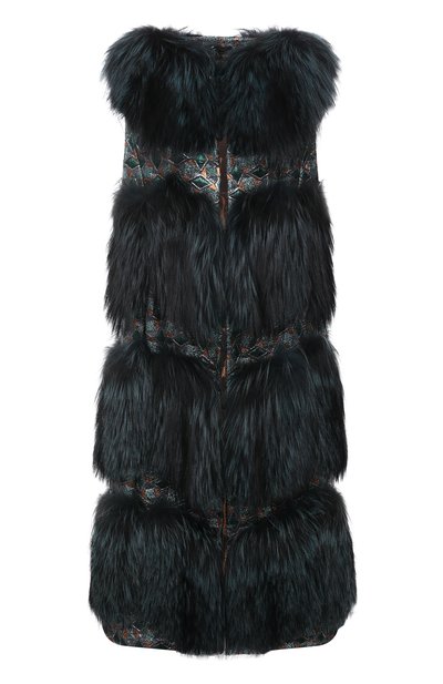 Женский жилет с меховой отделкой DOLCE & GABBANA, арт. F0AU4F/GEV38