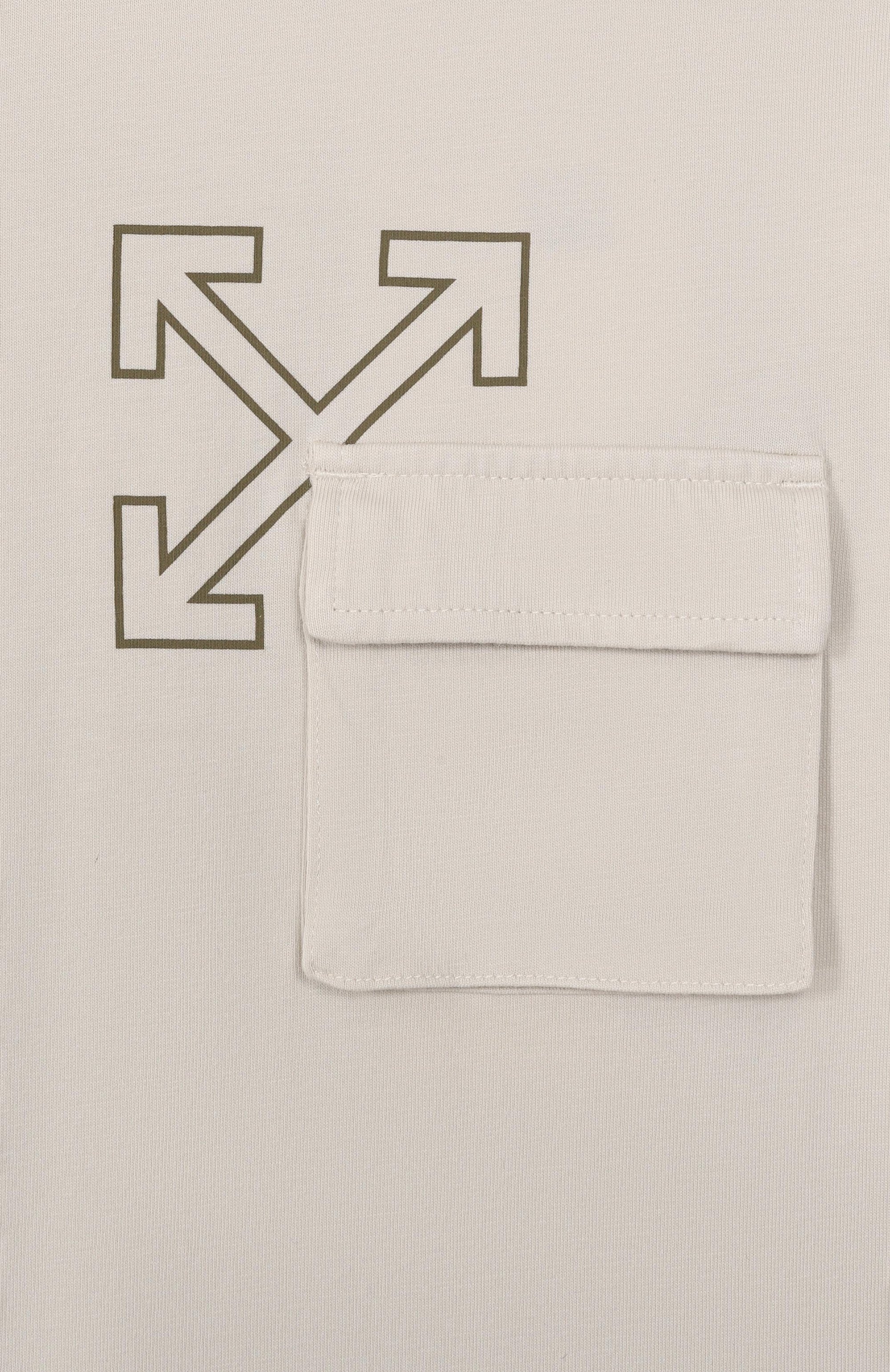 Хлопковая футболка OFF-WHITE, арт. 0BAA016S26JER001, фото 3