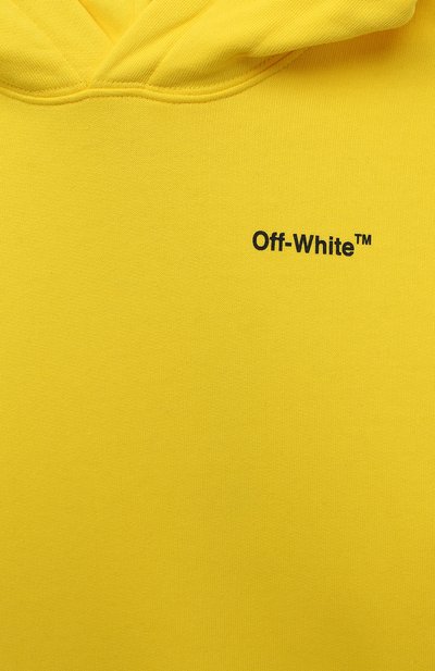 Хлопковое худи OFF-WHITE, арт. 0BBB001F22FLE003, фото 3