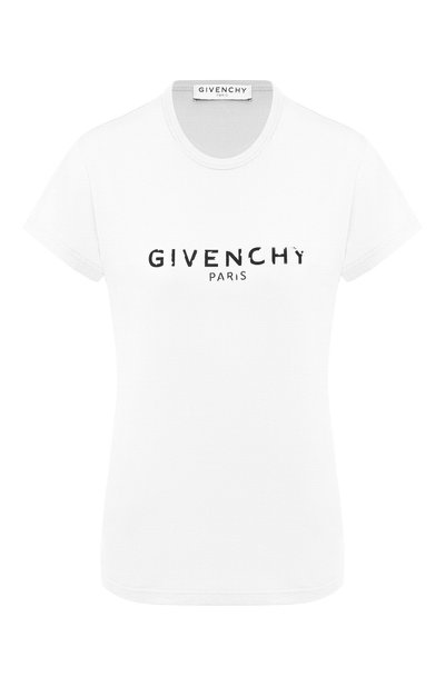 Женская хлопковая футболка GIVENCHY, арт. BW705Z3Z0Y