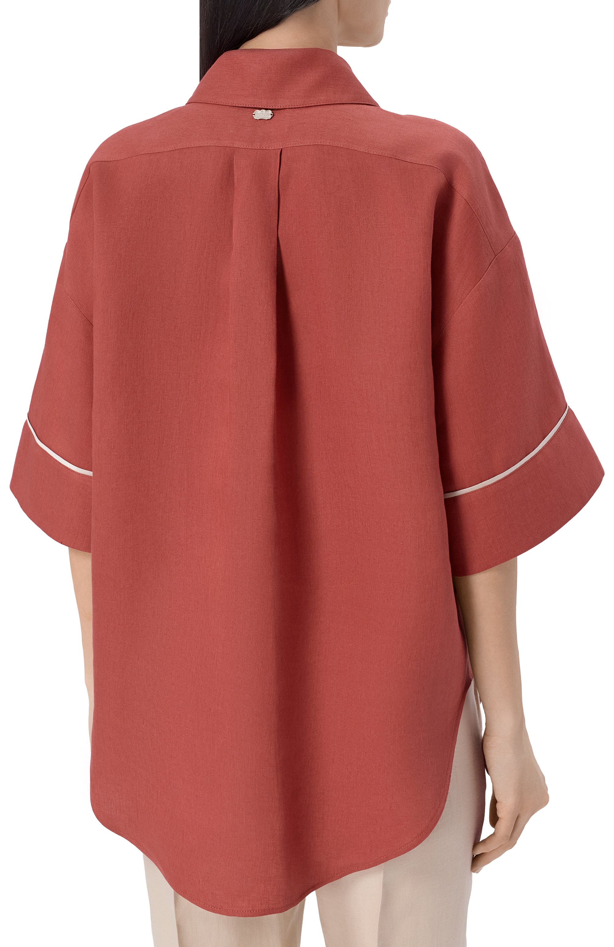 Льняная рубашка AGNONA, арт. TD1109E/U3049E, фото 4