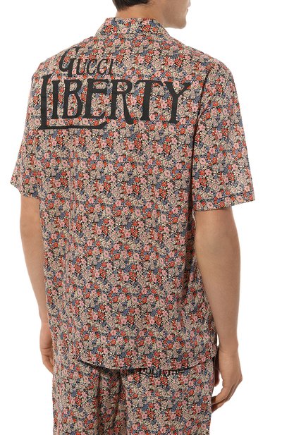 Хлопковая рубашка GUCCI, арт. 636407 ZAFKZ, фото 4