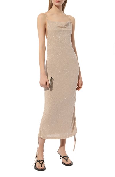 Платье SASHA KIM бежевого цвета по цене 27930 руб., арт. УТ-00001130, фото 2 Платье SASHA KIM, арт. УТ-00001130, фото 2