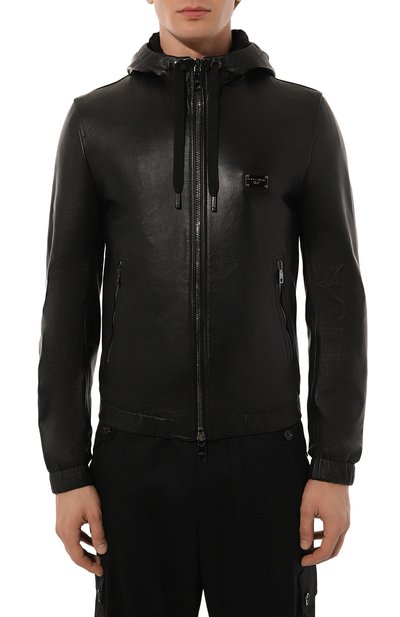 Кожаный бомбер DOLCE & GABBANA, арт. G9ZY6L/HULR0, фото 3