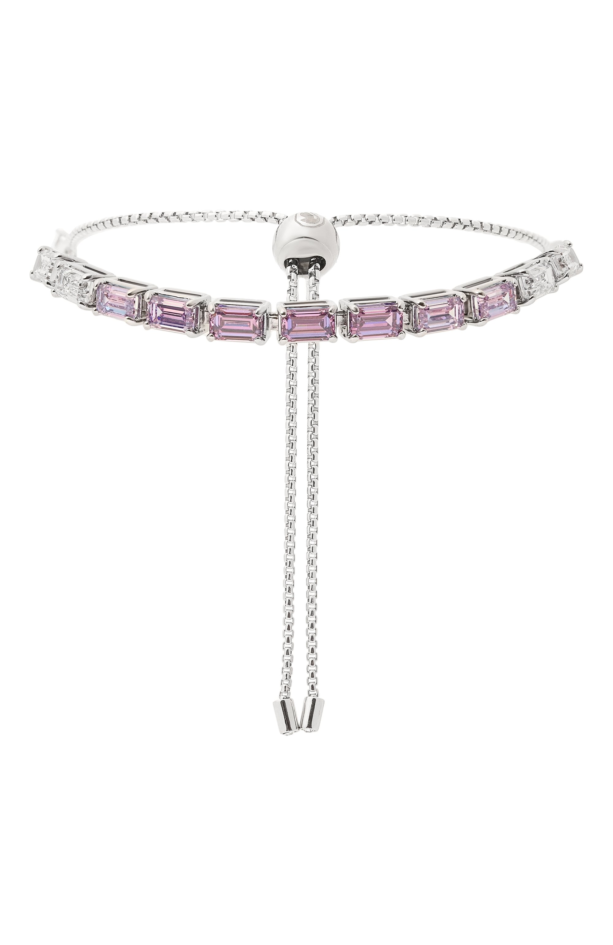 Браслет matrix tennis SWAROVSKI сиреневого цвета по цене 21400 руб., арт. 5707199, фото 1 Браслет matrix tennis SWAROVSKI, арт. 5707199, фото 1