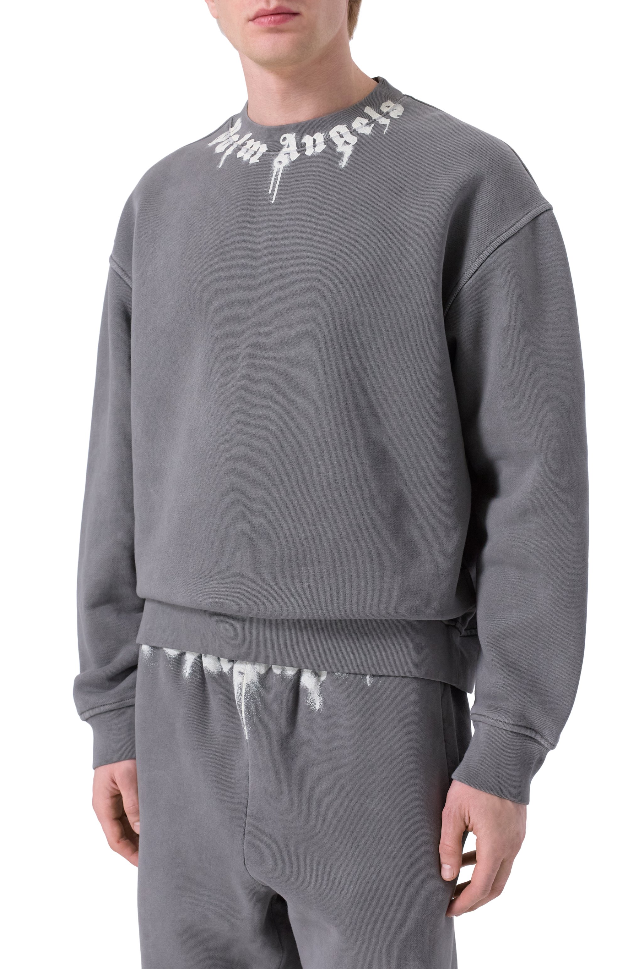 Хлопковый свитшот PALM ANGELS, арт. PMBA08HF25FLE003, фото 3