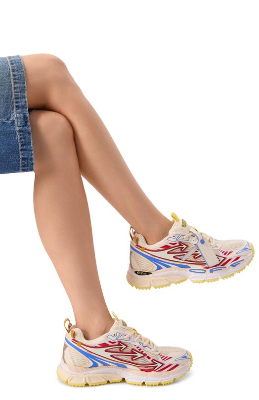 Комбинированные кроссовки Be Right Back Off-White 0WIA289S26FAB006 Кремовый  0WIA289S26FAB006 Фото 2