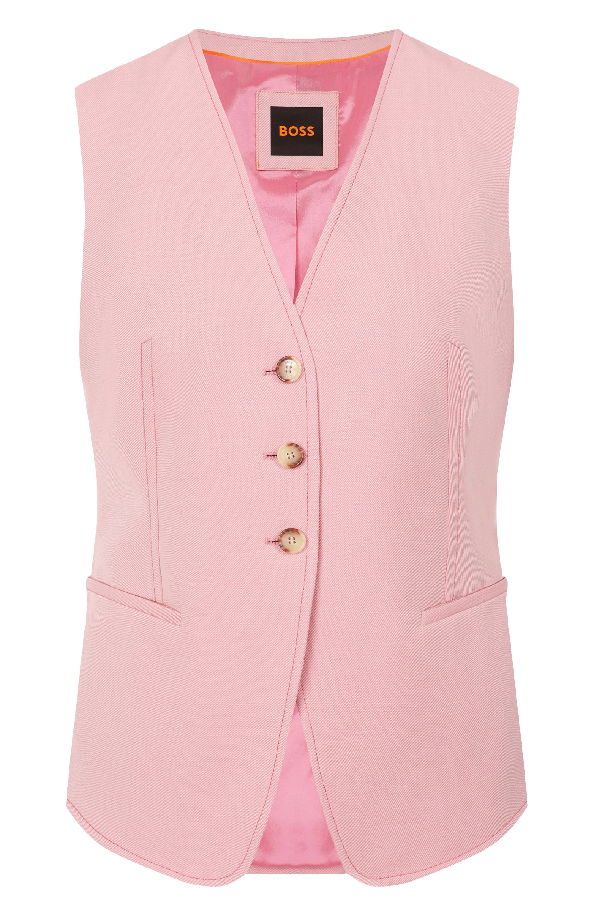 Жилет из хлопка и лиоцелла BOSS ORANGE, арт. 50546216, фото 1