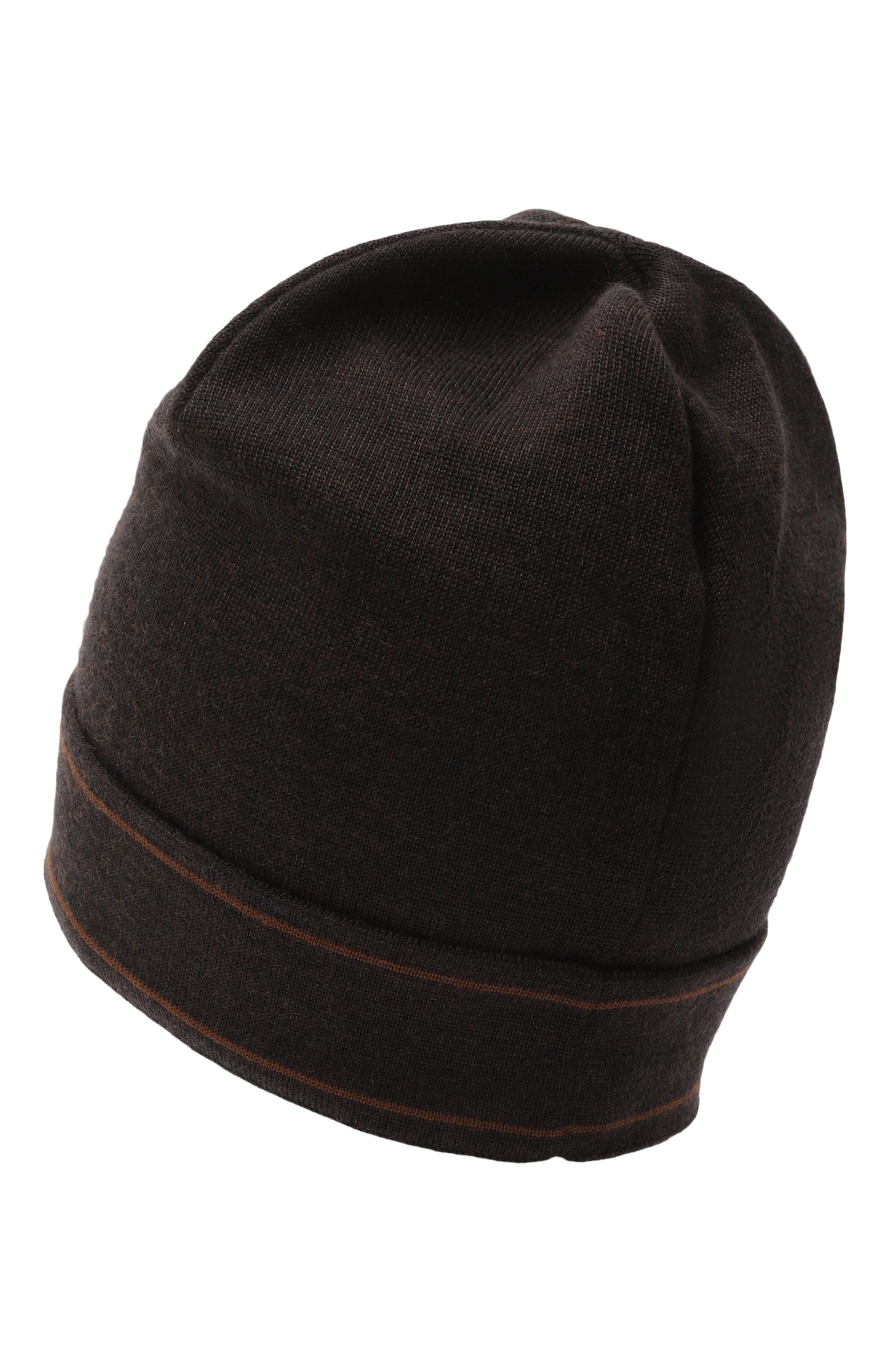 Шапка из кашемира и шелка ZILLI темно-коричневого цвета по цене 59950 руб., арт. KHT002M0330VZGC00, фото 2 Шапка из кашемира и шелка ZILLI, арт. KHT002M0330VZGC00, фото 2