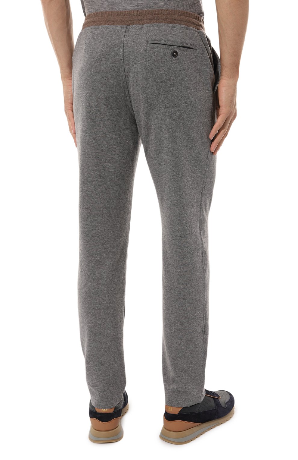 Брюки из хлопка и кашемира CAPOBIANCO, арт. 15M706.LB00., фото 4