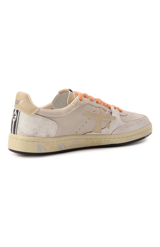 Кожаные кеды Bskt Clay-D Premiata BSKTCLAD/VAR 7315 Бежевый  BSKTCLAD/VAR 7315 Фото 5
