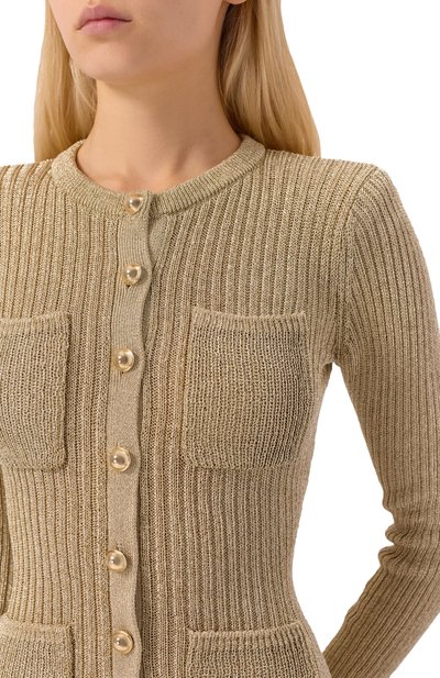 Платье из вискозы SELF-PORTRAIT, арт. AW25136SAGD, фото 5