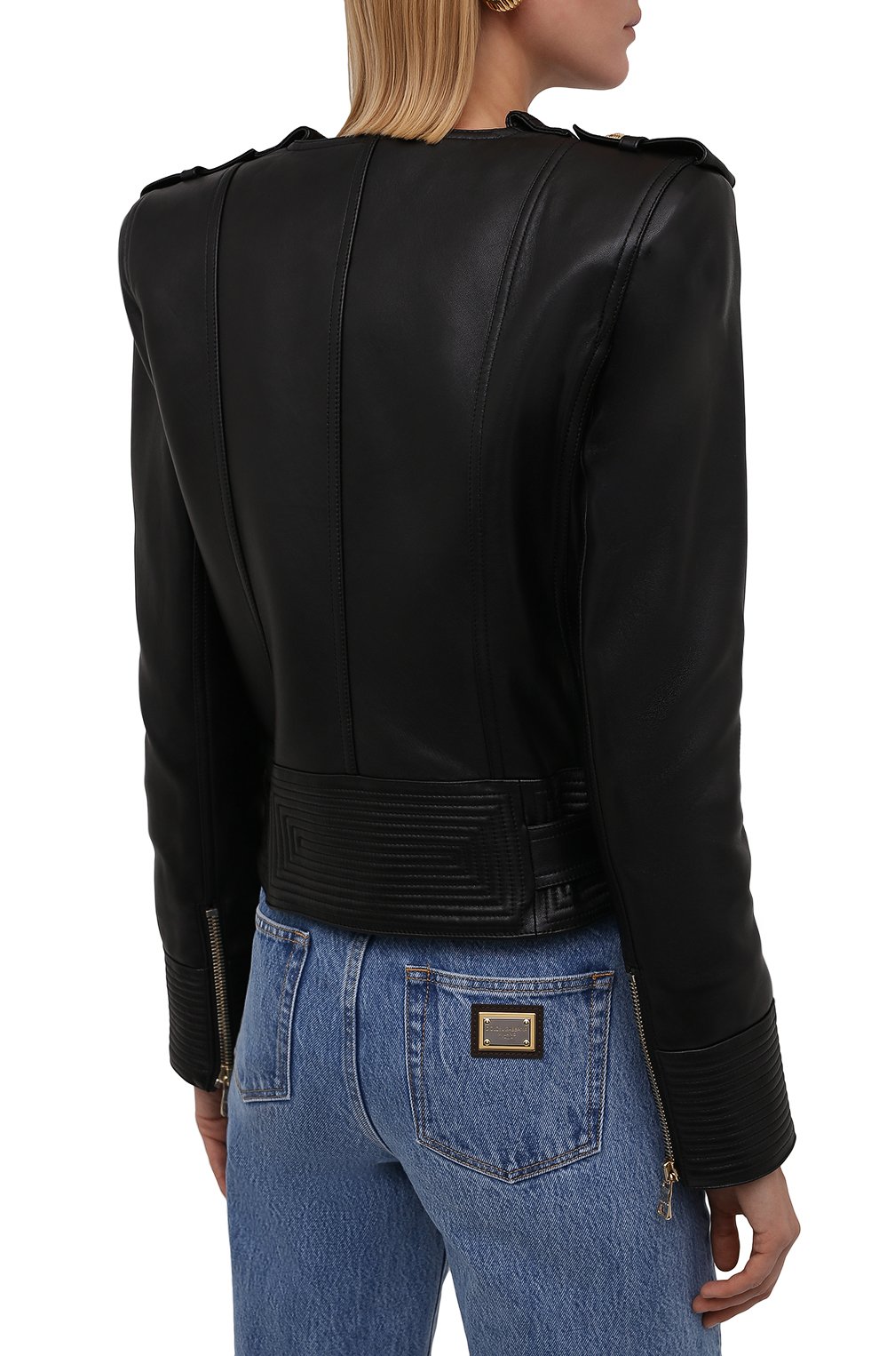 Кожаная куртка BALMAIN, арт. WF1TD000/L158, фото 4