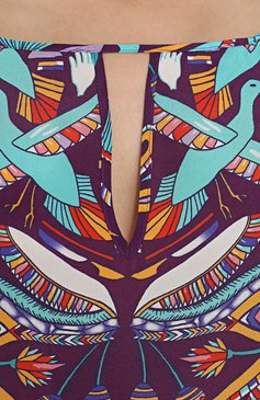 Шелковая туника свободного кроя с принтом LAZUL, арт. GILLA TUNIC/TH0TH, фото 1