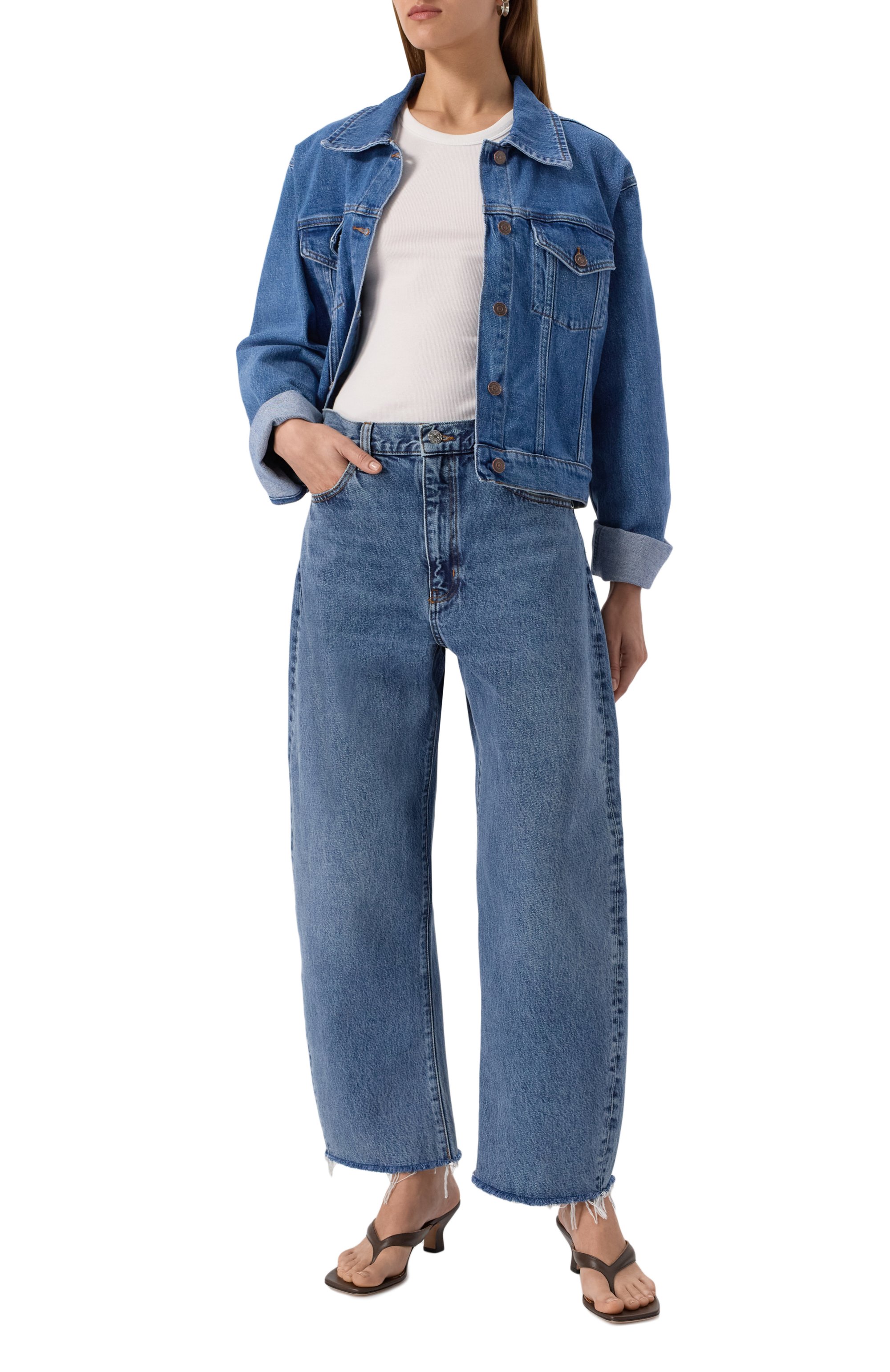 Джинсы the bubble crop FRAME DENIM, арт. 2027RF210, фото 2