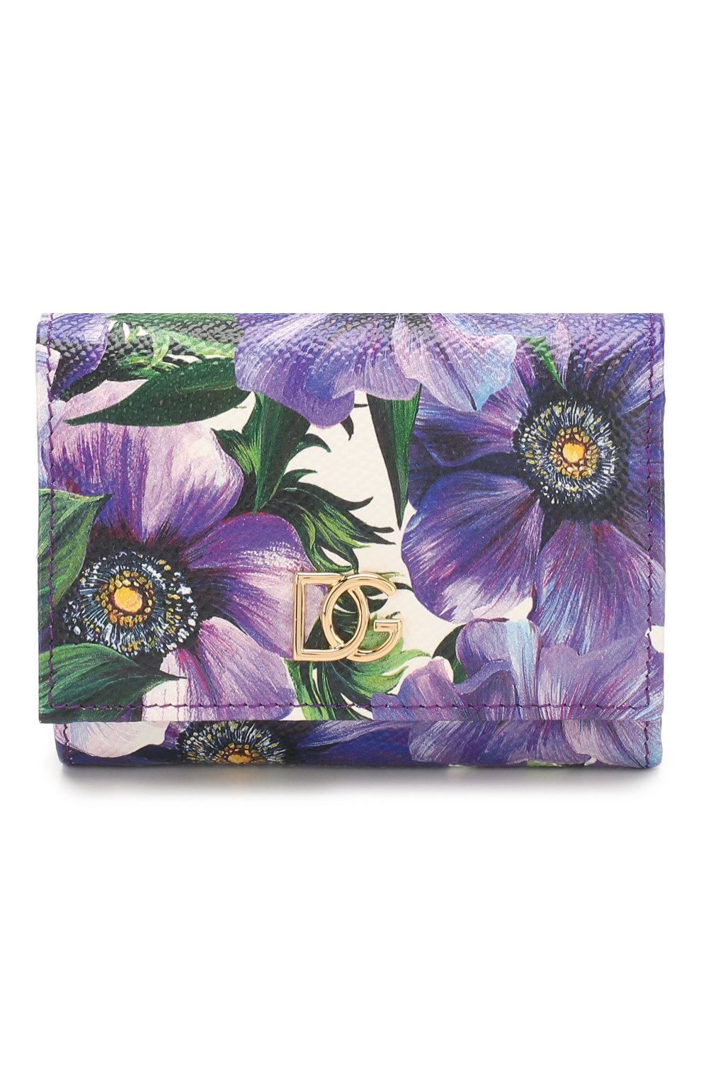 Кожаное портмоне DOLCE & GABBANA сиреневого цвета по цене 48550 руб., арт. BI0770/AJ866, фото 1 Кожаное портмоне DOLCE & GABBANA, арт. BI0770/AJ866, фото 1