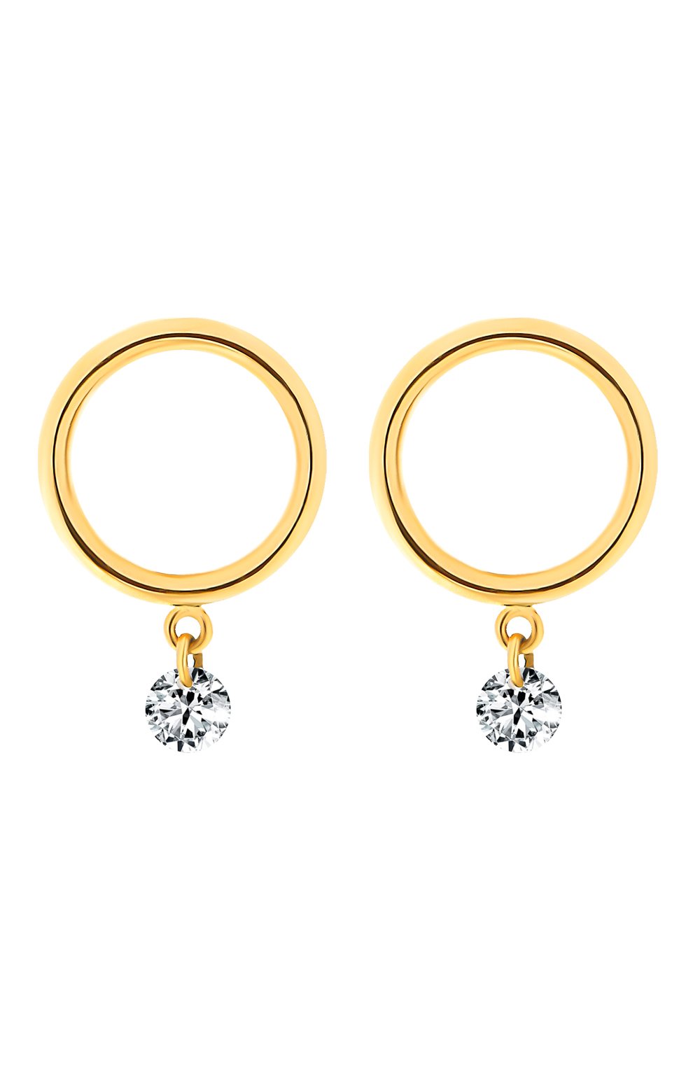 Серьги PERSEE PARIS бесцветного цвета по цене 136500 руб., арт. E73021-YG, фото 1 Серьги PERSEE PARIS, арт. E73021-YG, фото 1