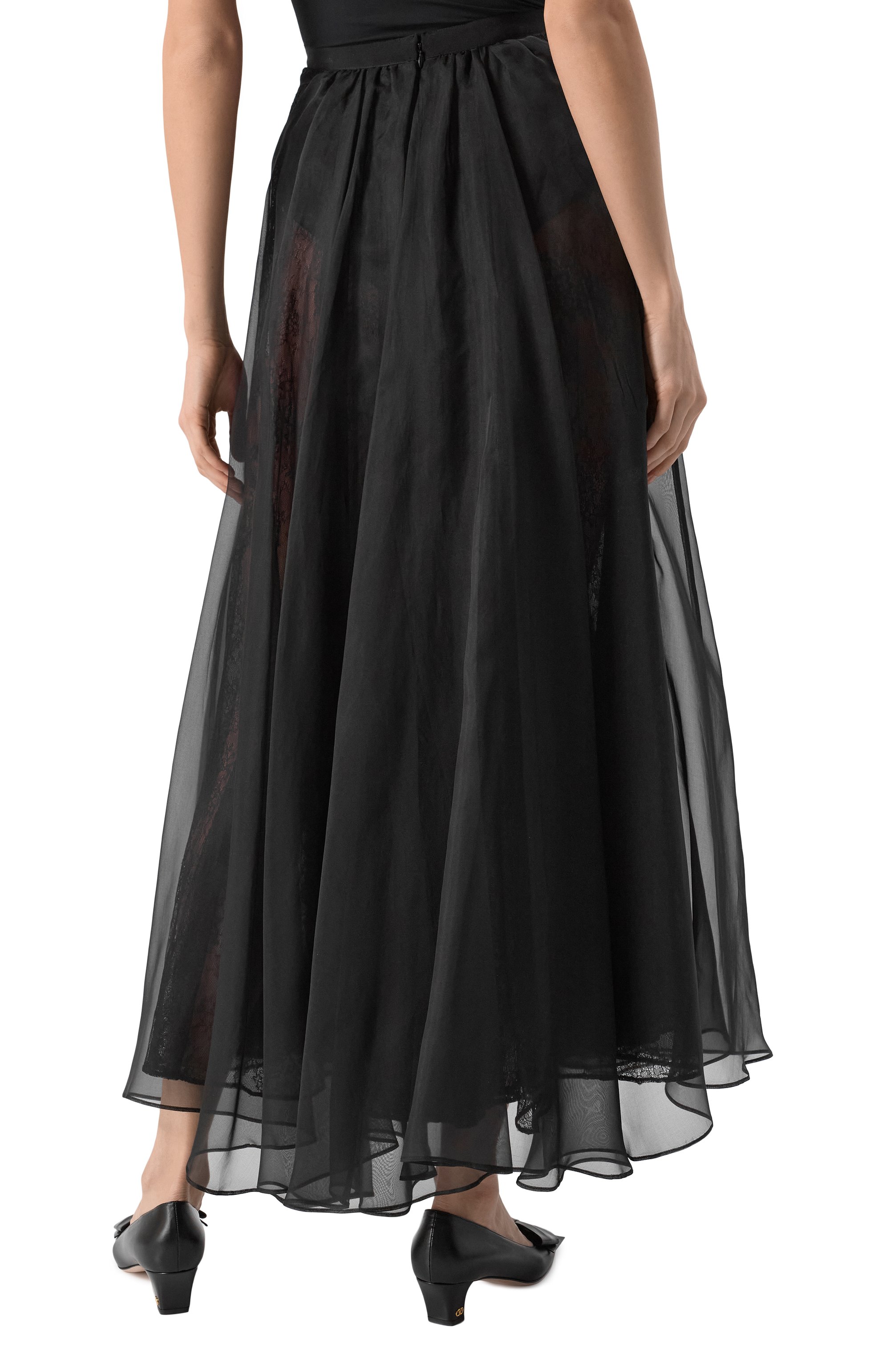 Шелковая юбка NINA RICCI, арт. 25PCJU020/SE0789, фото 4