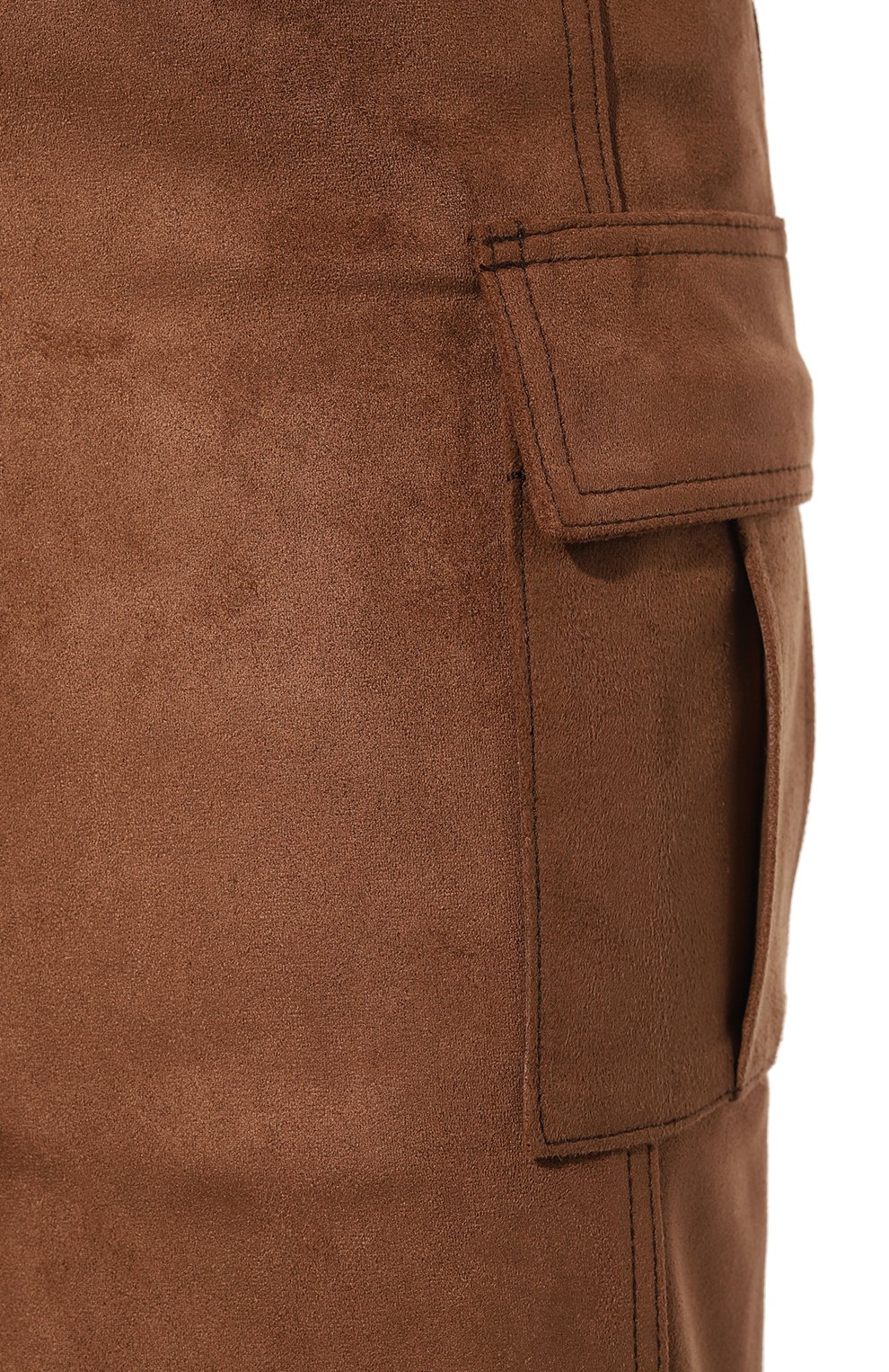 Юбка из экозамши LVIR коричневого цвета по цене 49750 руб., арт. LV23F-SK07B, фото 5 Юбка из экозамши LVIR, арт. LV23F-SK07B, фото 5