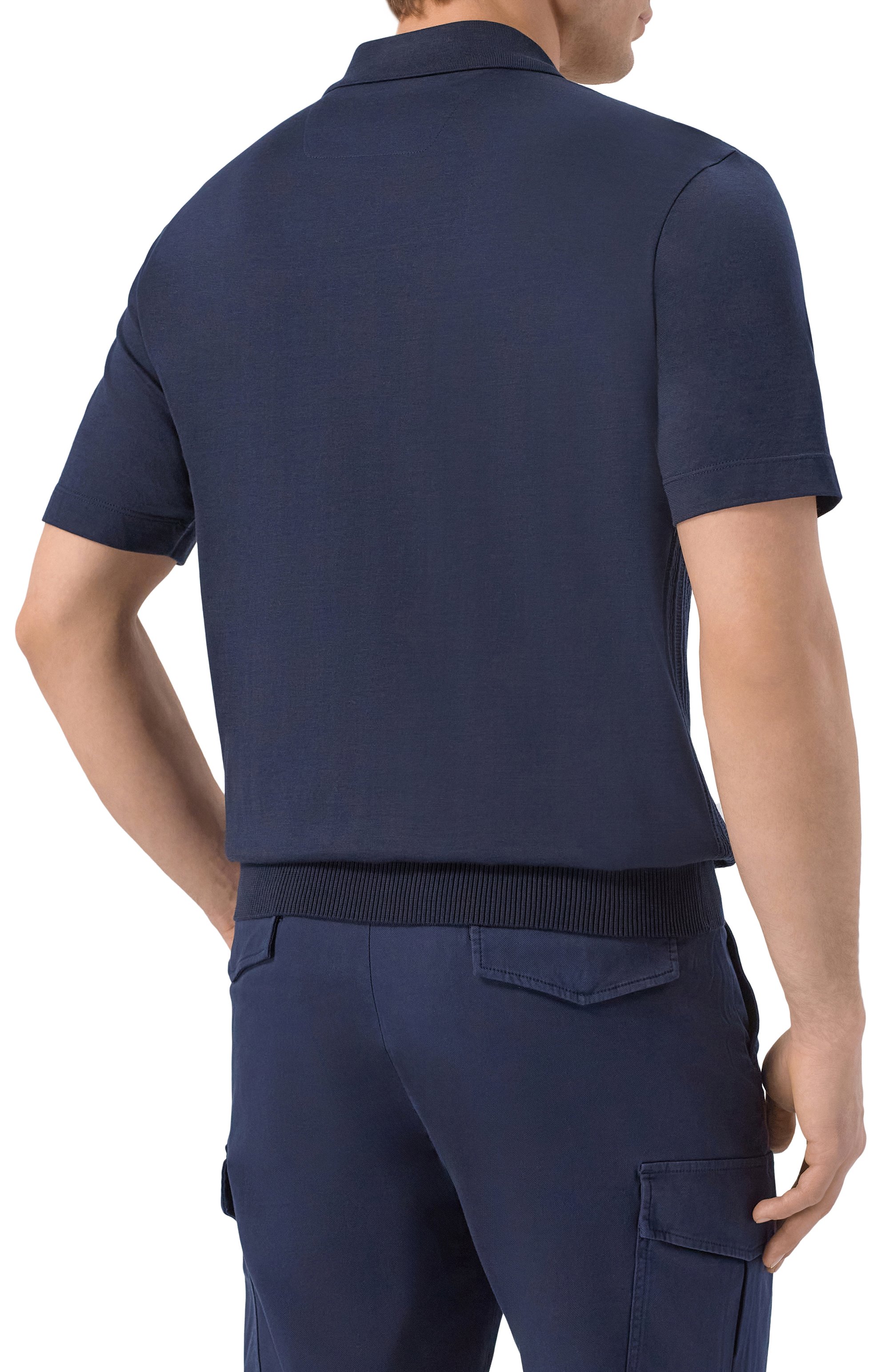 Поло из хлопка и шелка BOSS CAMEL, арт. 50560052, фото 4