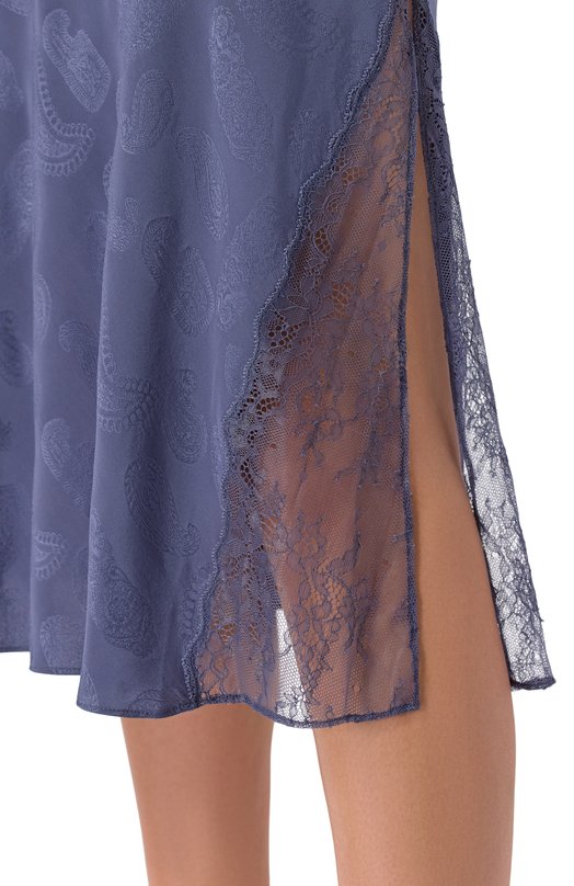 Шелковая юбка Zadig and Voltaire WWSK01643 Синий  WWSK01643 Фото 5