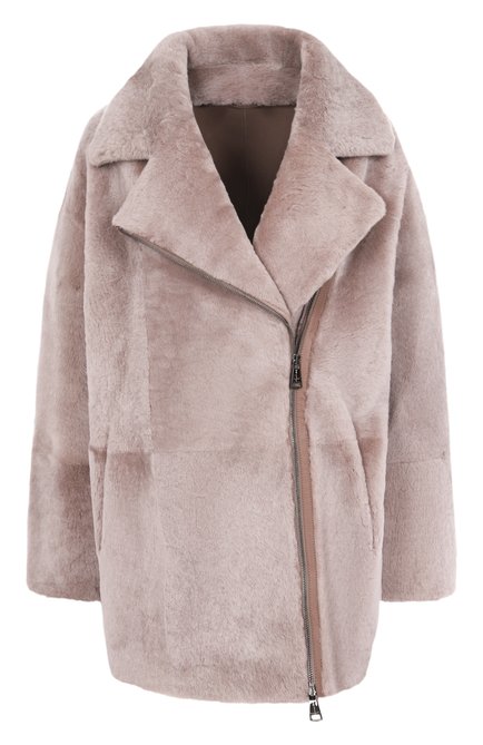 Женская дубленка из овчины MANZONI24, арт. 25M1418-S21