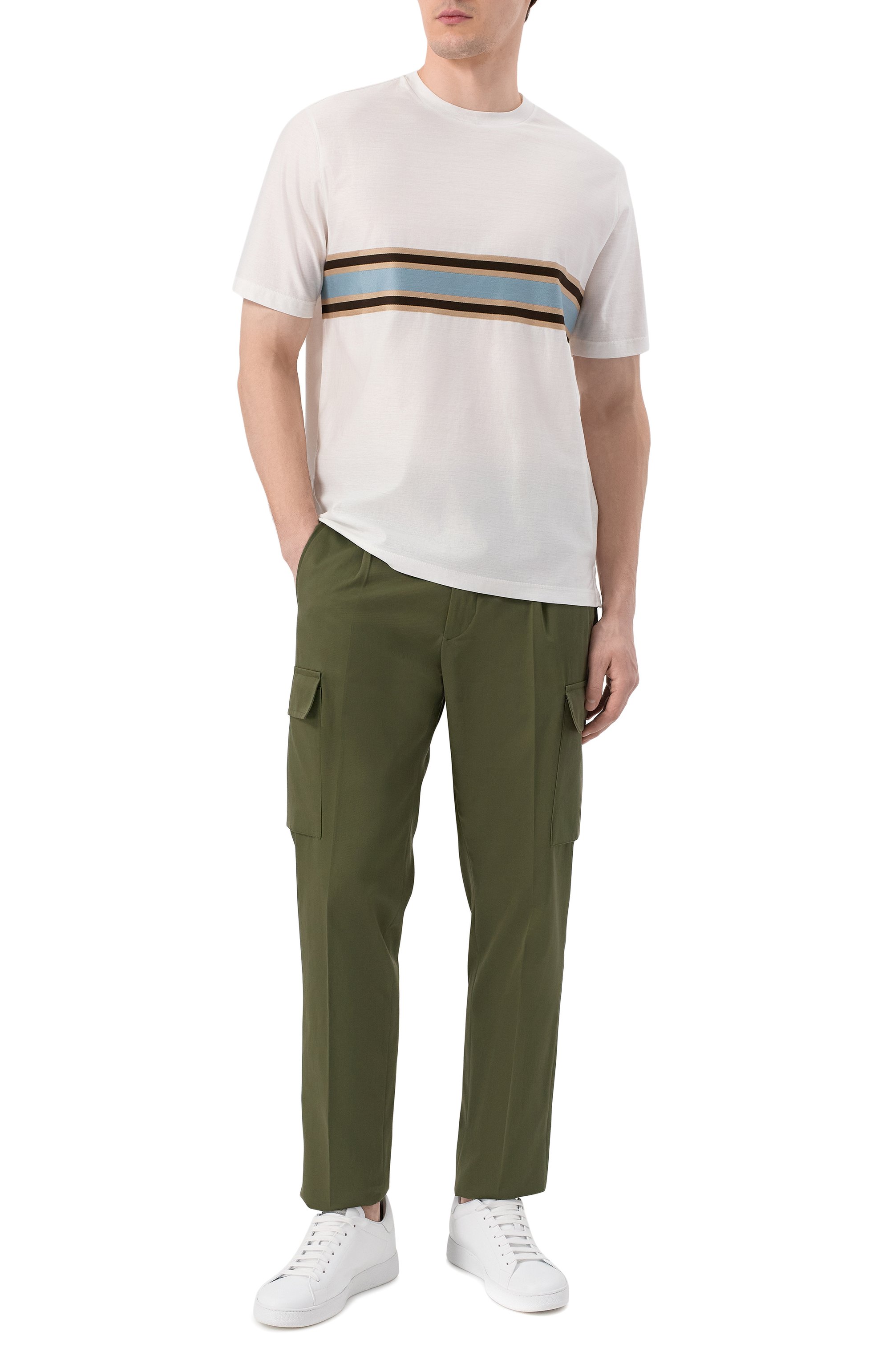 Хлопковые брюки-карго KITON, арт. UPN05K0647E08, фото 2