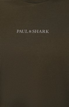 Мужская хлопковая футболка PAUL&SHARK хаки цвета, арт. 24411069 | Фото 5 (Принт: Без принта; Рукава: Короткие; Длина (для топов): Удлиненные; Материал сплава: Проставлено; Материал внешний: Хлопок; Драгоценные камни: Проставлено; Стили: Кэжуэл)