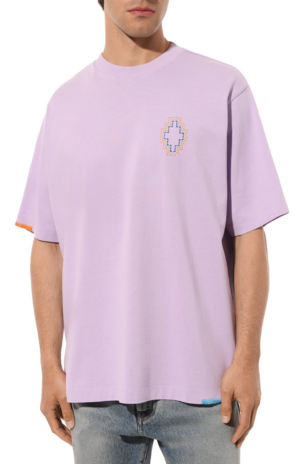 Хлопковая футболка MARCELO BURLON, арт. CMAA054S23JER0023620, фото 3