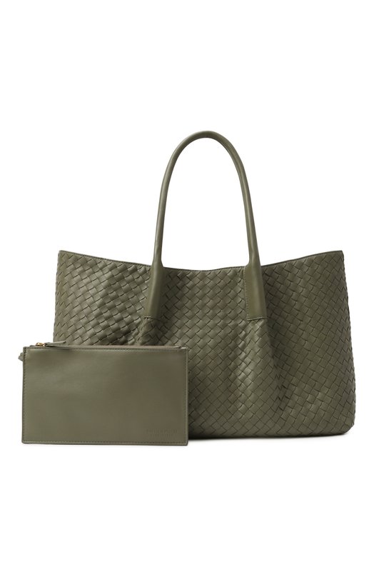 Двусторонняя сумка Pinacoteca Bottega Veneta 817166/V5AG1 Зелёный  817166/V5AG1 Фото 7