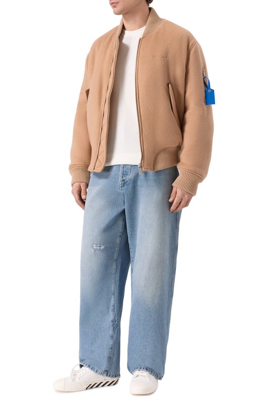 Текстильные кеды Vulcanized Undercut Off-White 0MIA2A2F25FAB0011001 Белый  0MIA2A2F25FAB0011001 Фото 2