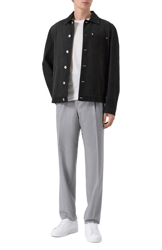 Шерстяные брюки Brunello Cucinelli ME226E1710 Серый  ME226E1710 Фото 2
