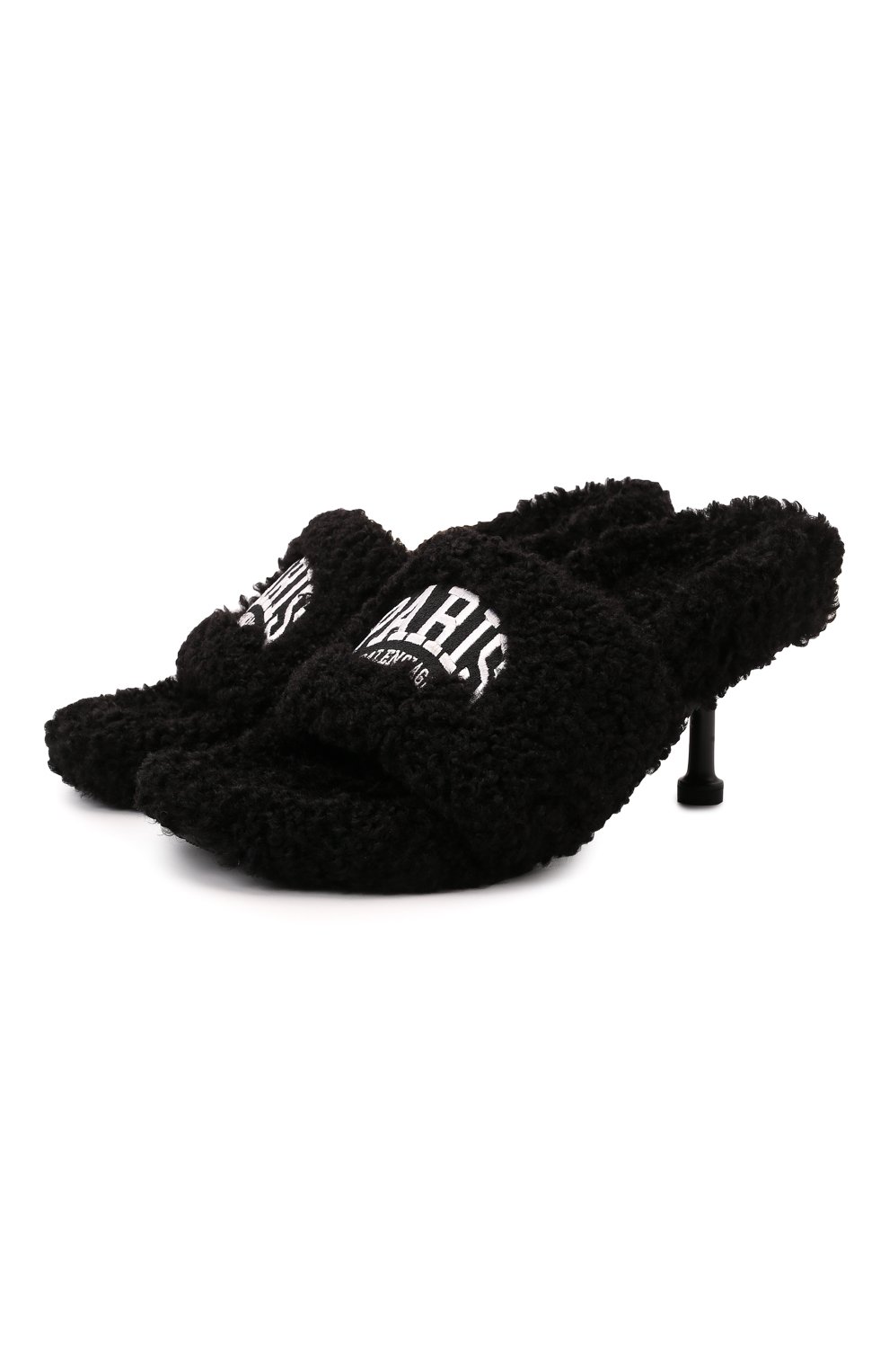 Текстильные мюли furry BALENCIAGA, арт. 656632/W2D02, фото 1