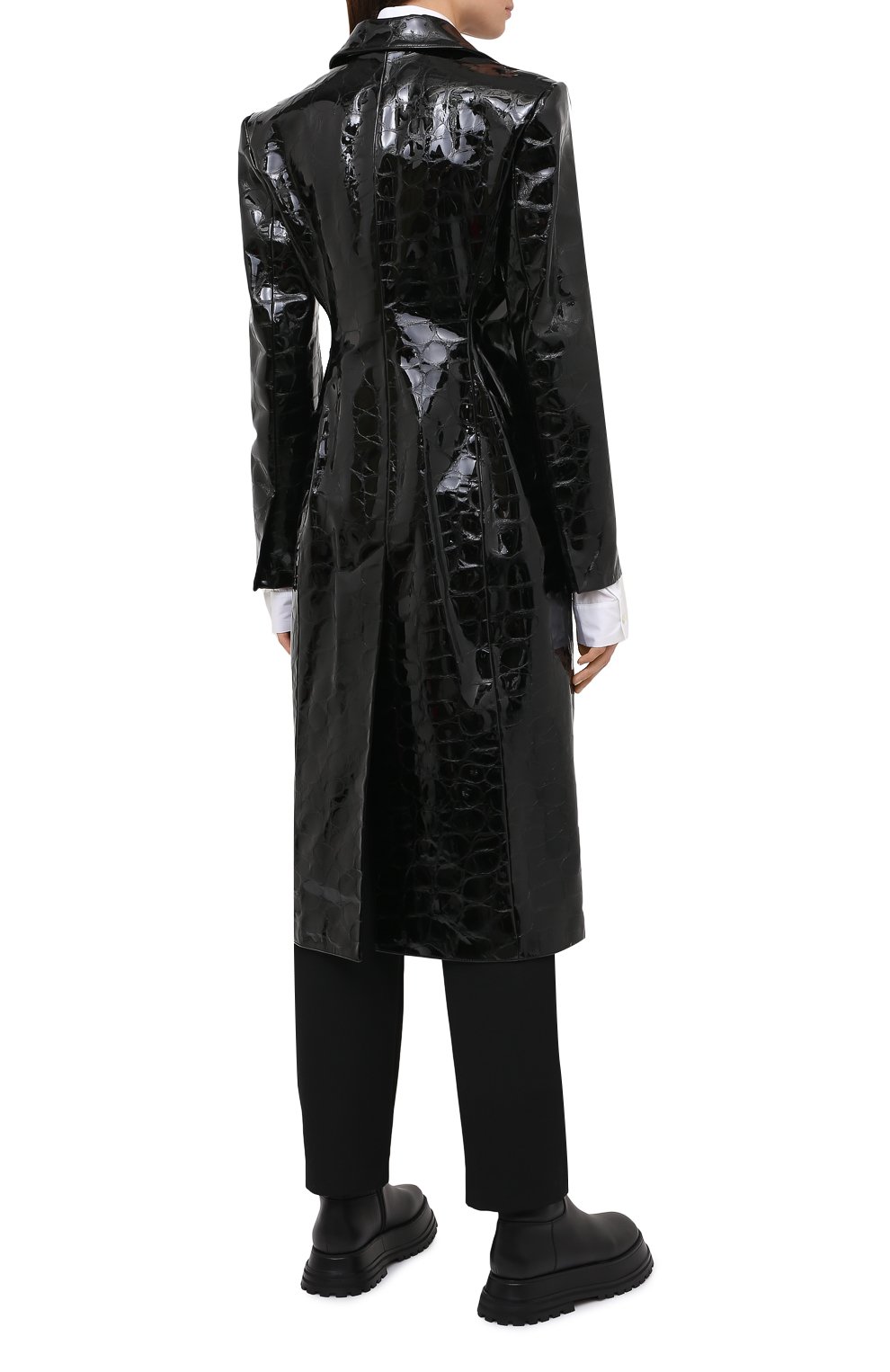 Кожаное пальто ALEXANDER WANG черного цвета по цене 236000 руб., арт. 1WC2203139, фото 4 Кожаное пальто ALEXANDER WANG, арт. 1WC2203139, фото 4