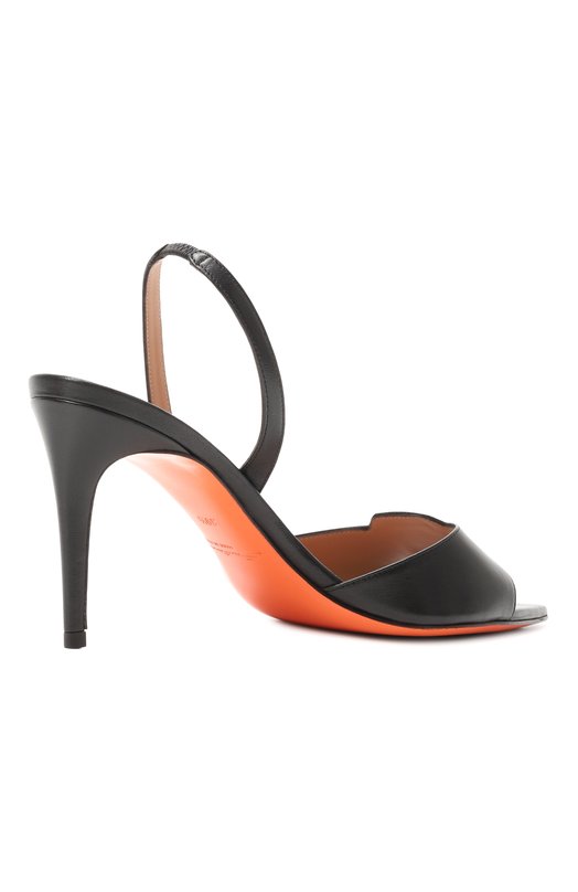 Кожаные босоножки Santoni WHEG71686HA2NKED Чёрный  WHEG71686HA2NKED Фото 5