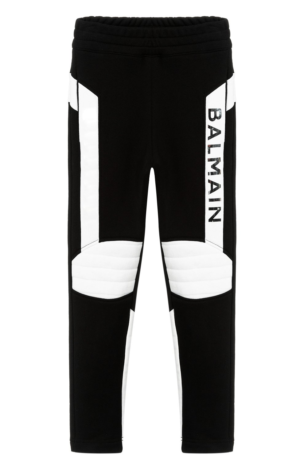 Брюки BALMAIN черно-белого цвета по цене 32300 руб., арт. 6M6547/MX120/4-10, фото 1 Брюки BALMAIN, арт. 6M6547/MX120/4-10, фото 1