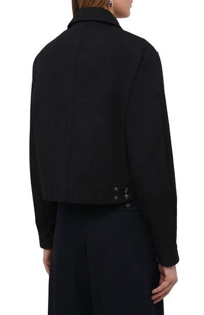 Хлопковый жакет DRIES VAN NOTEN черного цвета по цене 77200 руб., арт. 211-10514-2044, фото 4 Хлопковый жакет DRIES VAN NOTEN, арт. 211-10514-2044, фото 4