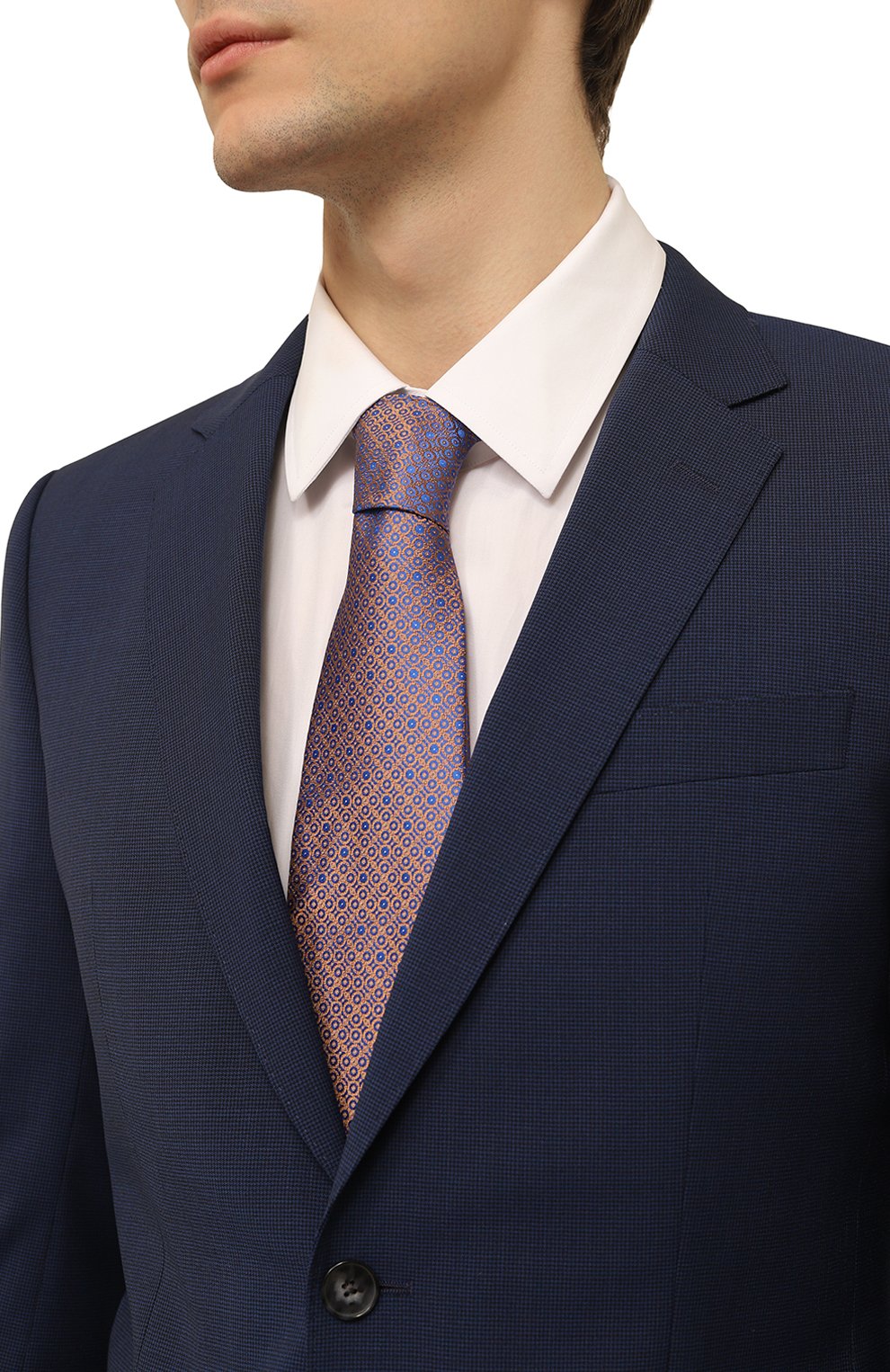 Шелковый галстук STEFANO RICCI бежевого цвета по цене 33100 руб., арт. CCXDDL/48206, фото 2 Шелковый галстук STEFANO RICCI, арт. CCXDDL/48206, фото 2