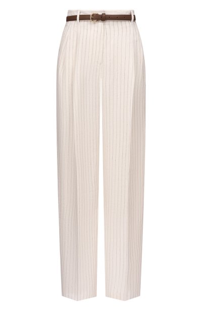 Женские льняные брюки MAX MARA STUDIO, арт. MSTF0NTE