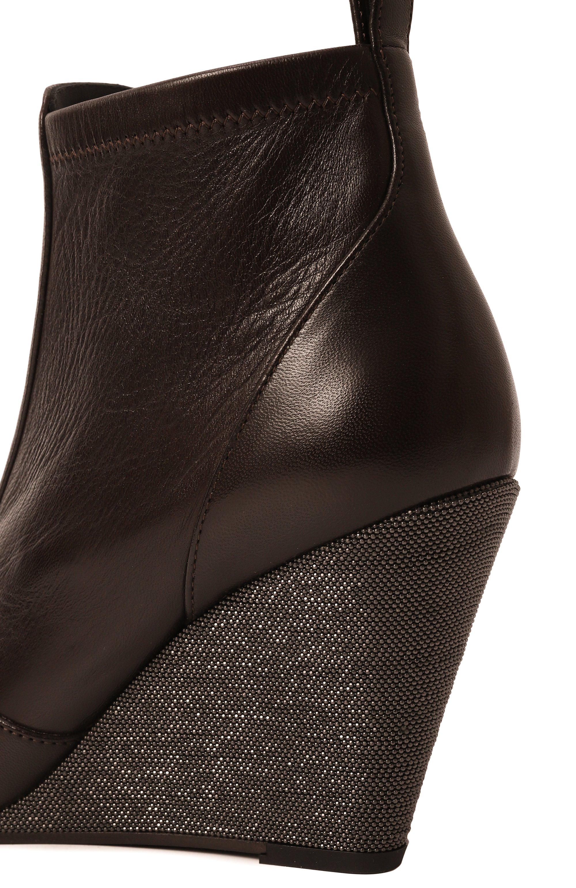 Кожаные ботильоны BRUNELLO CUCINELLI, арт. MZNAC2756P, фото 7